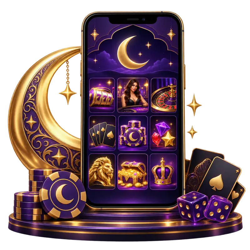 Nightluck Casino mobile browser illustration